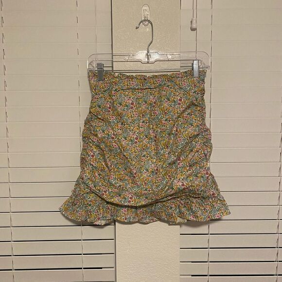 NWT For Love and Lemons Raleigh Mini Skirt in Blue - Picture 6 of 7